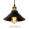 Đèn Thả: Mẫu đèn thả chóp cụp đui đồng trang trí quán cafe