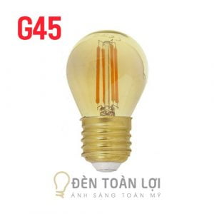 Bóng Dèn Bóng LED Edison g45 4W vỏ vàng - Đèn Toàn Lợi Hà Nội